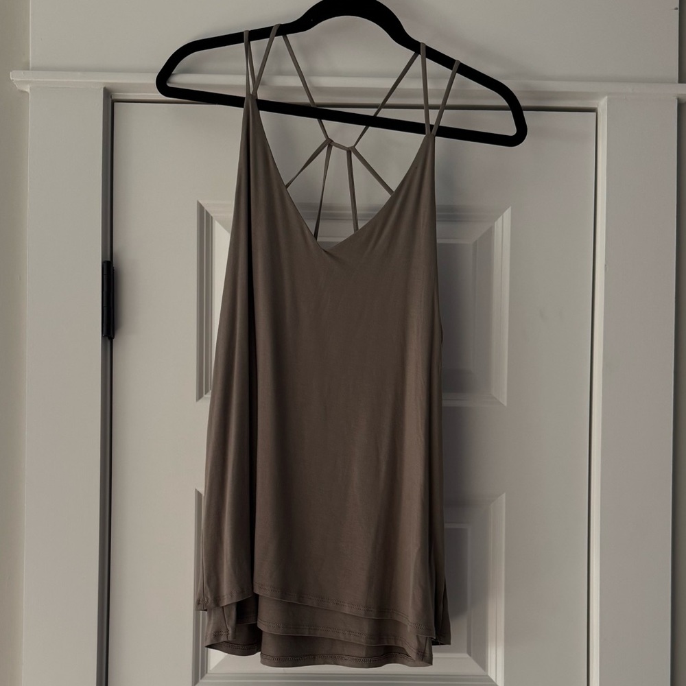 ANGL women’s strappy tank top blouse size Small